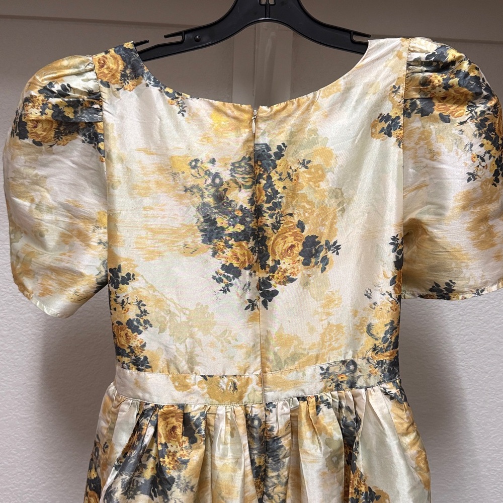 BHLDN Aurora Puff-Sleeve Taffeta Maxi Dress - Picture 6 of 11